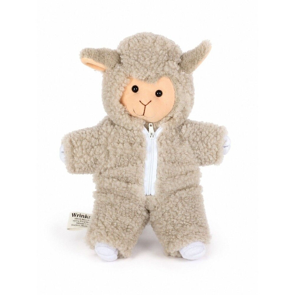 Mary Meyer "Great Sheep Shear" Lamb Zip Removable Coat 1992 Plush Wool 10”